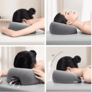 Têtière de repos face vers le bas — mémoire de forme