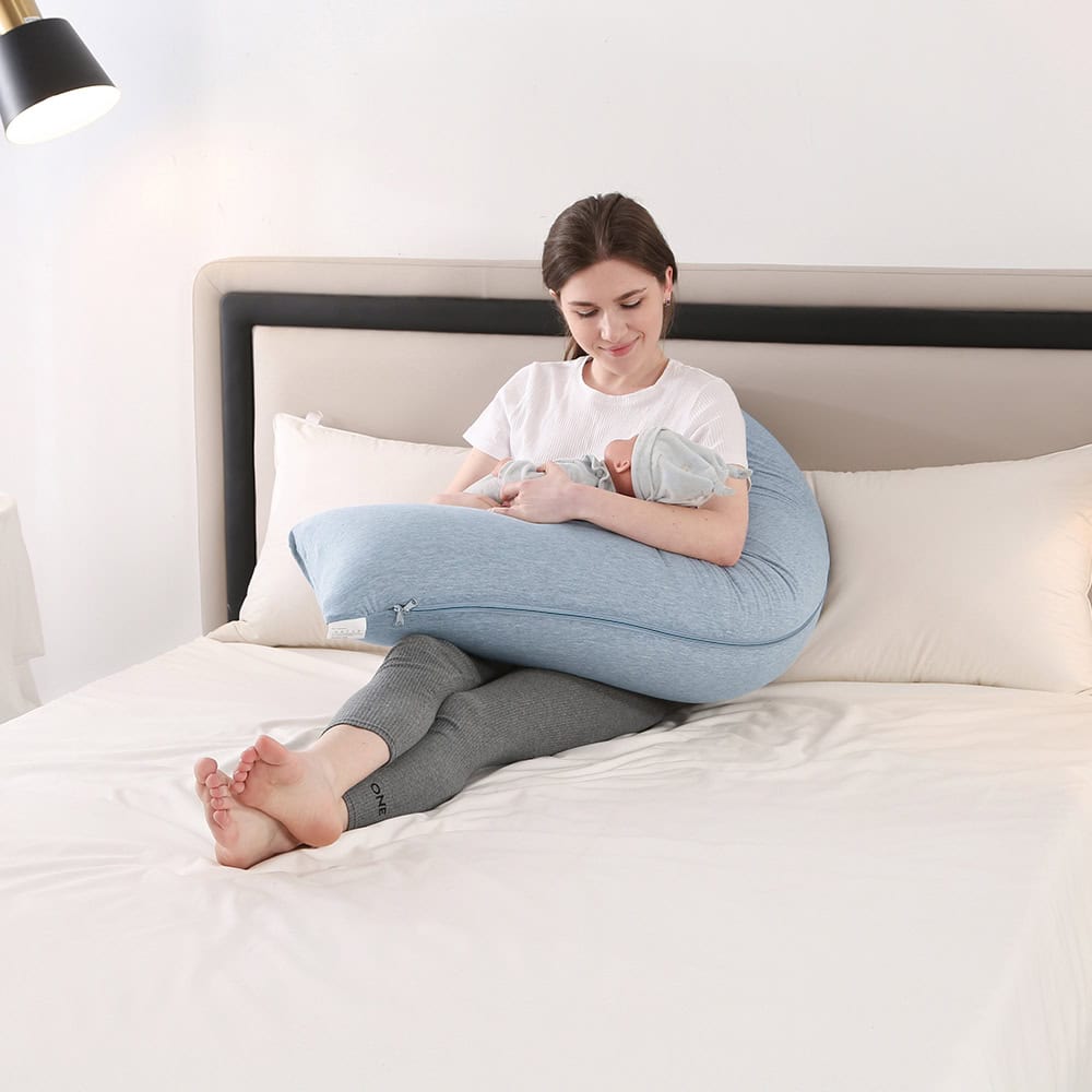 Coussin de corps en J — pour dormir sur le côté – Image 4